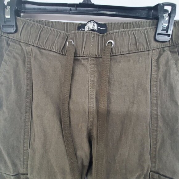 Rewash Brand Women's Casual Cargo Jogger Pants Olive Size S Elastic wasitband - Picture 4 of 8